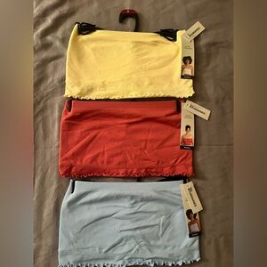 No Boundaries Seamless Ruffle Bandeaus- Set of 3